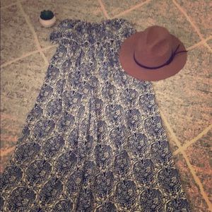 Strapless Ruffle Maxi